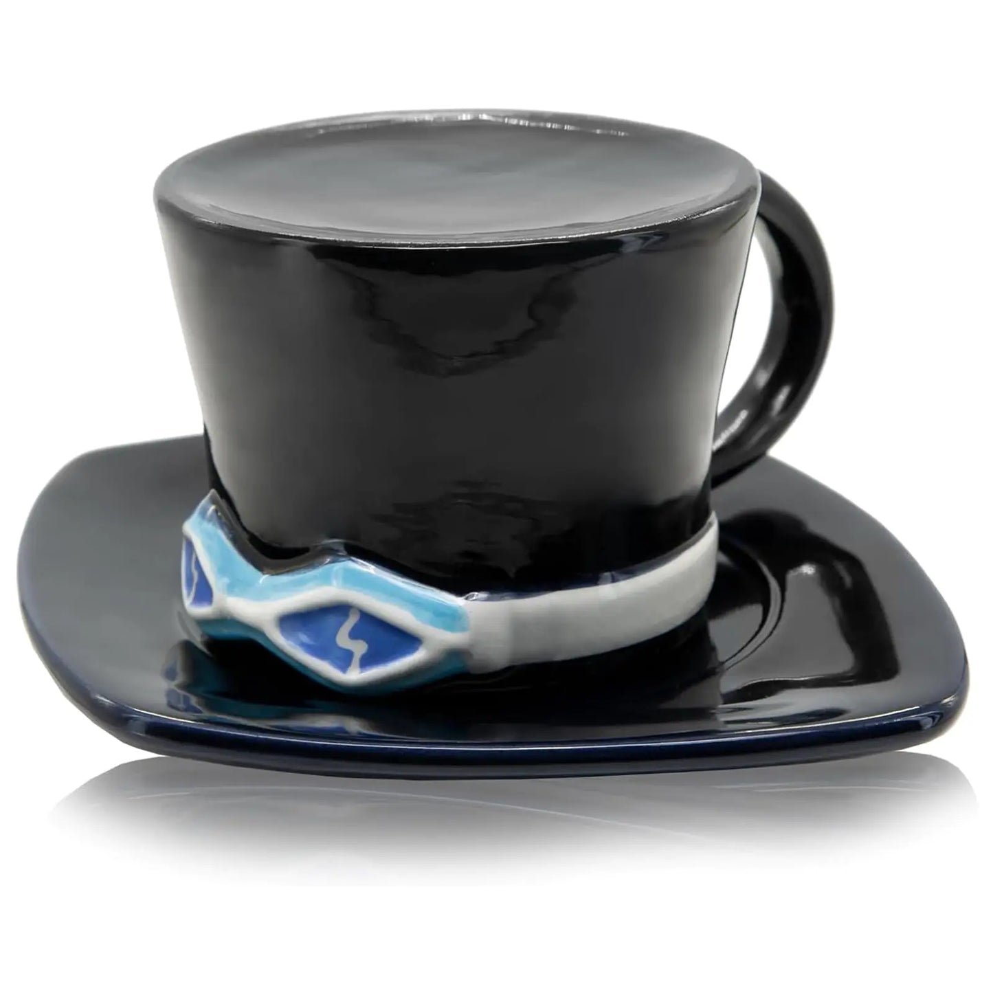 Cimiany Anime Straw Hat Coffee Mug Set Anime Straw Hat Ceramic Coffee Mug Cup Tumbler with Plate Anime Merchandise Gifts